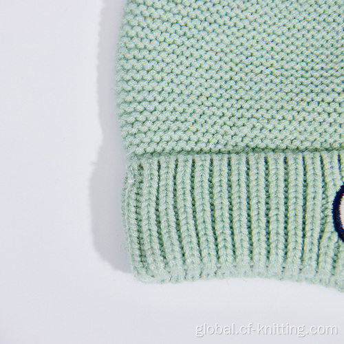 Custom-Made Knit Hat Green color kint hat for baby Manufactory